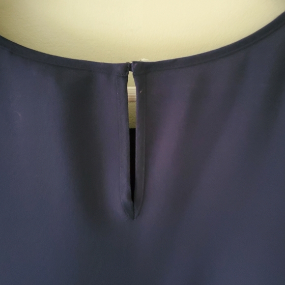 NWOT J. Crew 10 Modern Contemporary Glam Metallic Chevron Wool Sleeveless Top - Picture 10 of 13